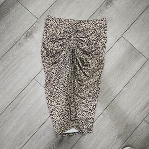 SHEIN Leopard Print Skirt - Brown and Black